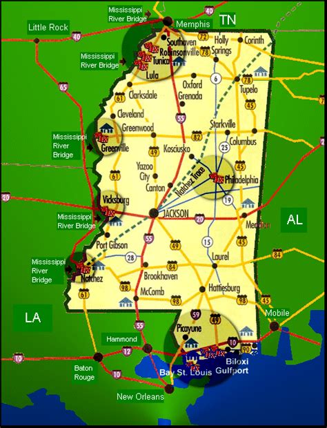 casinos on the mississippi river|map of casinos in mississippi.